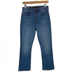 Veronica Beard Carly Kick Flare High Rise Jeans - Medium Blue - size 28 / 6